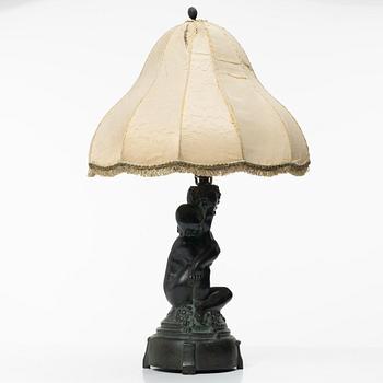 Axel Gute, Table lamp, Herrman Bergman, early 20th century.