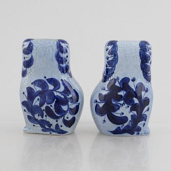 Lisa Larson, figuriner, 2 st, "Pudlar", Gustavsberg.