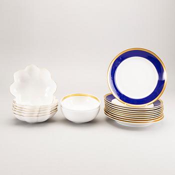 Karin Björquist, a set of 18 pcs of Nobelservisen Rörstrand porcelain later part of the 20th century.
