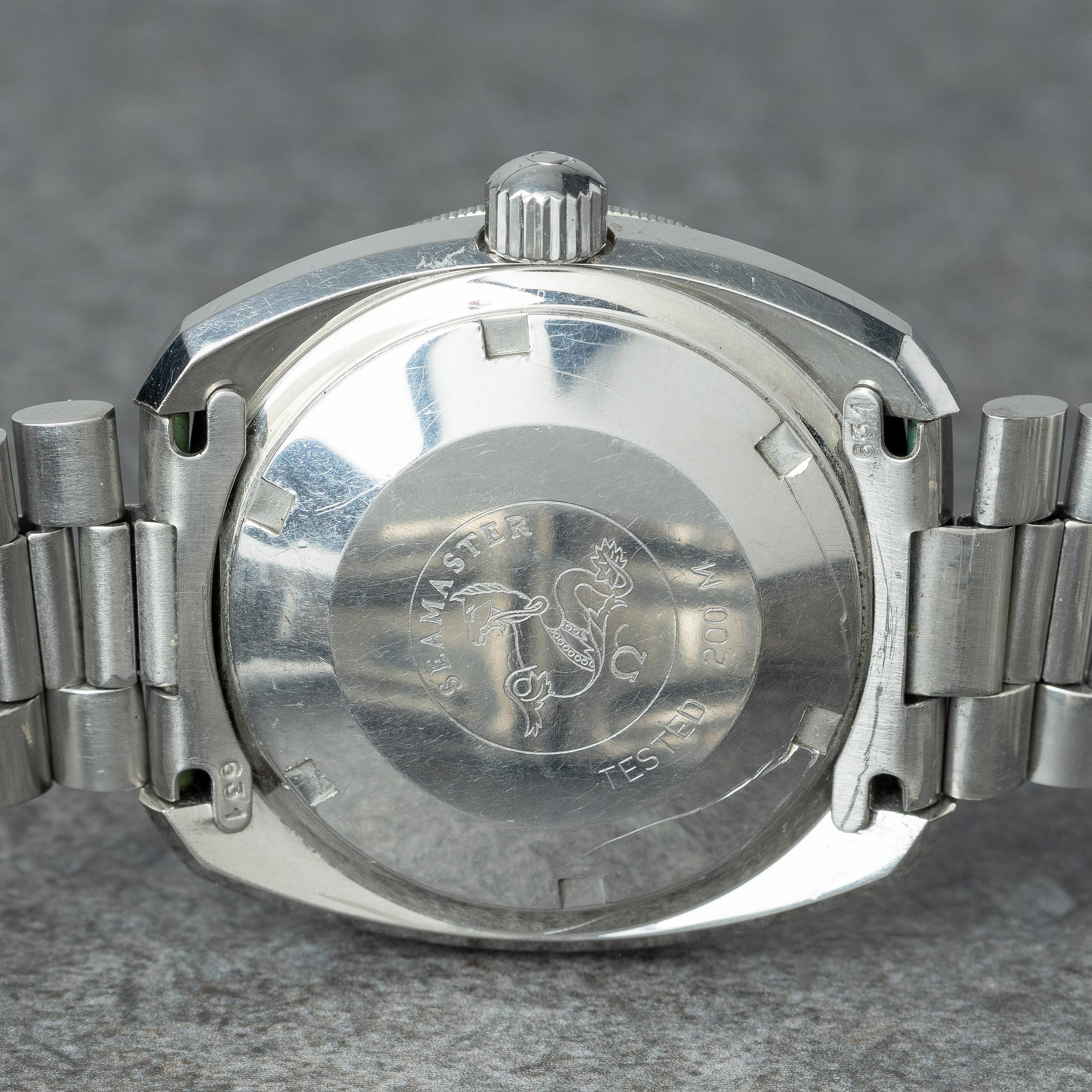 Omega, Seamaster 200, "Banana", wristwatch, 41 mm.