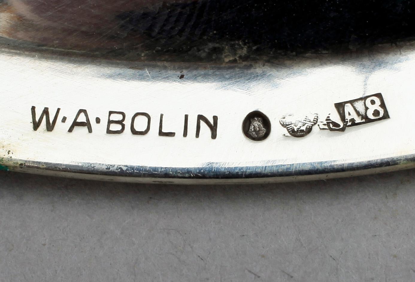 FAT, 5 delar, silver, WA Bolin, Stockholm, 1900-tal. Totalvikt ca 323 g.