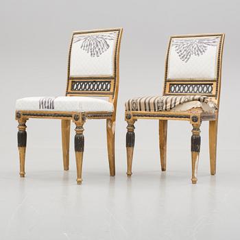 STOLAR, ett par, sengustavianska, 1800-talets första kvartal.