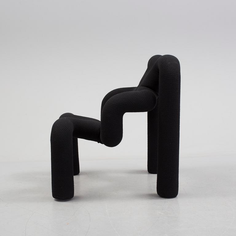 a 1980s armchair "Ekstrem" designed by Terje Ekström for Stokke fabriker.