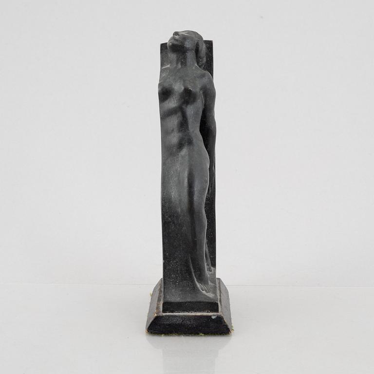 Axel Gute, a Swedish Grace bronze book end, first half of the 20th century.