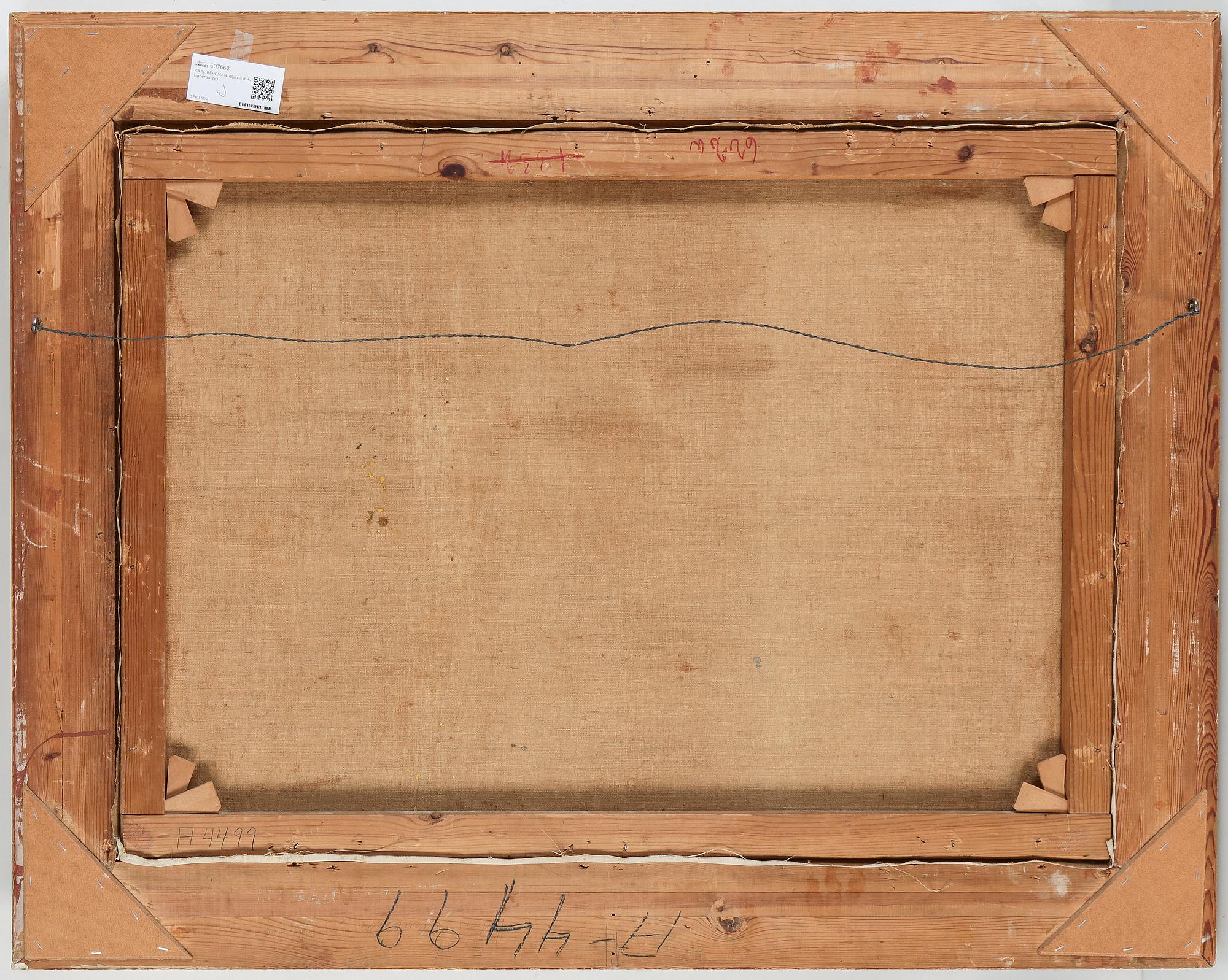 ANSHELM DAHL, olja på duk, signerad.