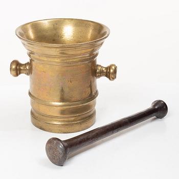 A large bronze, mortar,  19th century.