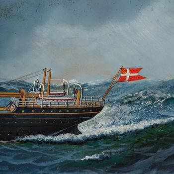 Antonio Jacobsen, "S/S Hellig Olav" DFDs.