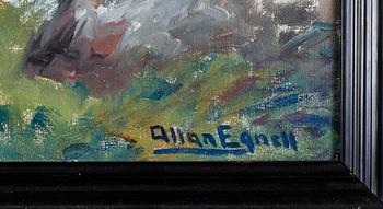 ALLAN EGNELL, olja åp duk, signerad.