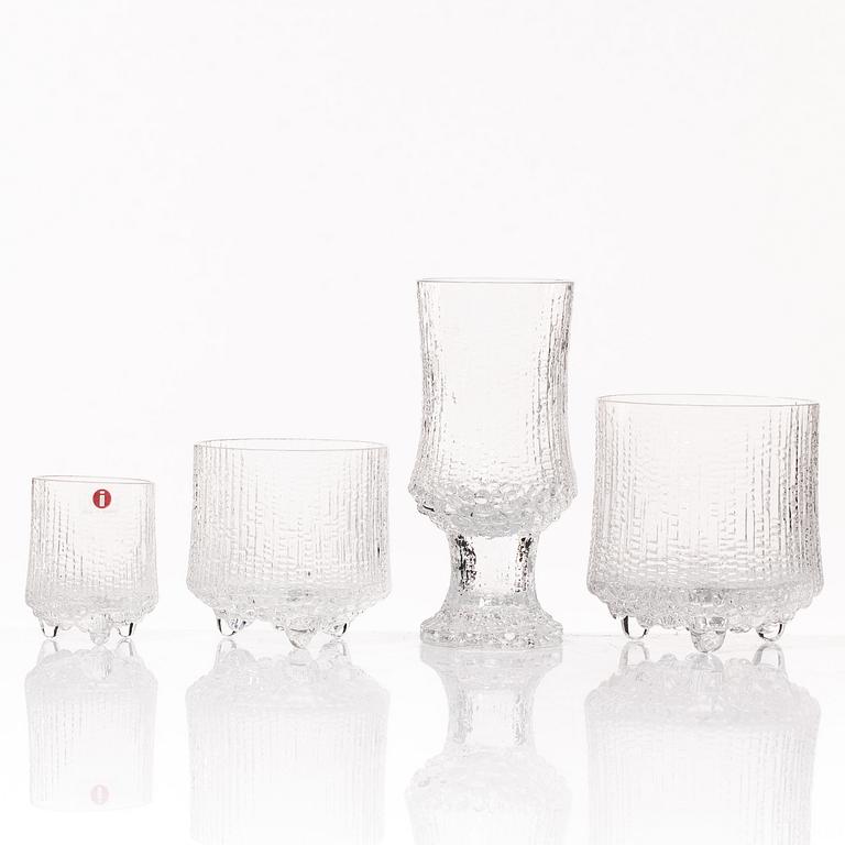 Tapio Wirkkala, a 54 piece glass service, 'Ultima Thule', Iittala, Finland.