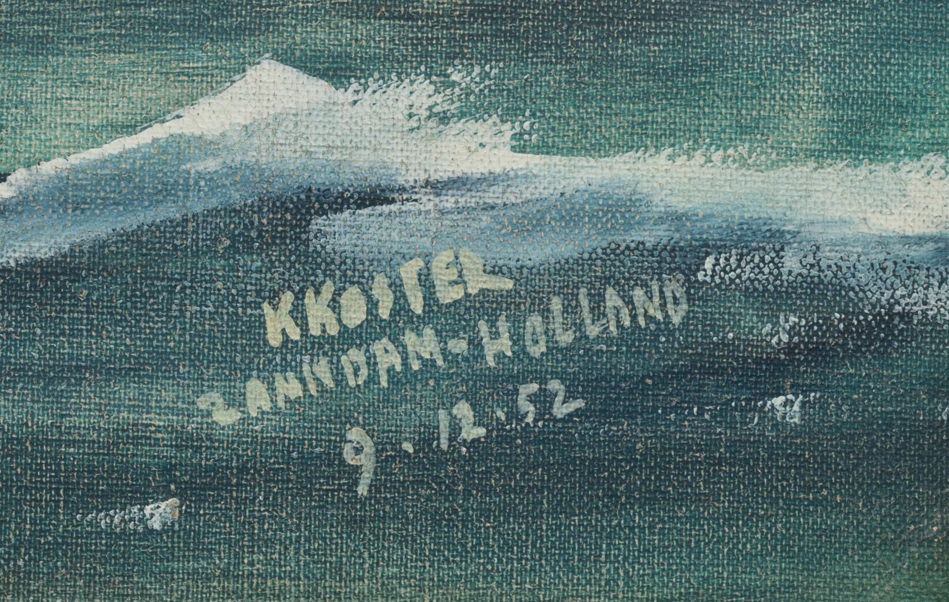 KLAAS KOSTER, oljemålning, signerad o daterad, 9.12.52.