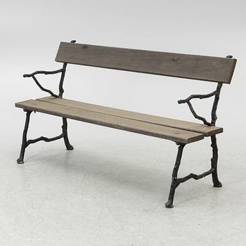 A garden bench, early 20-century.