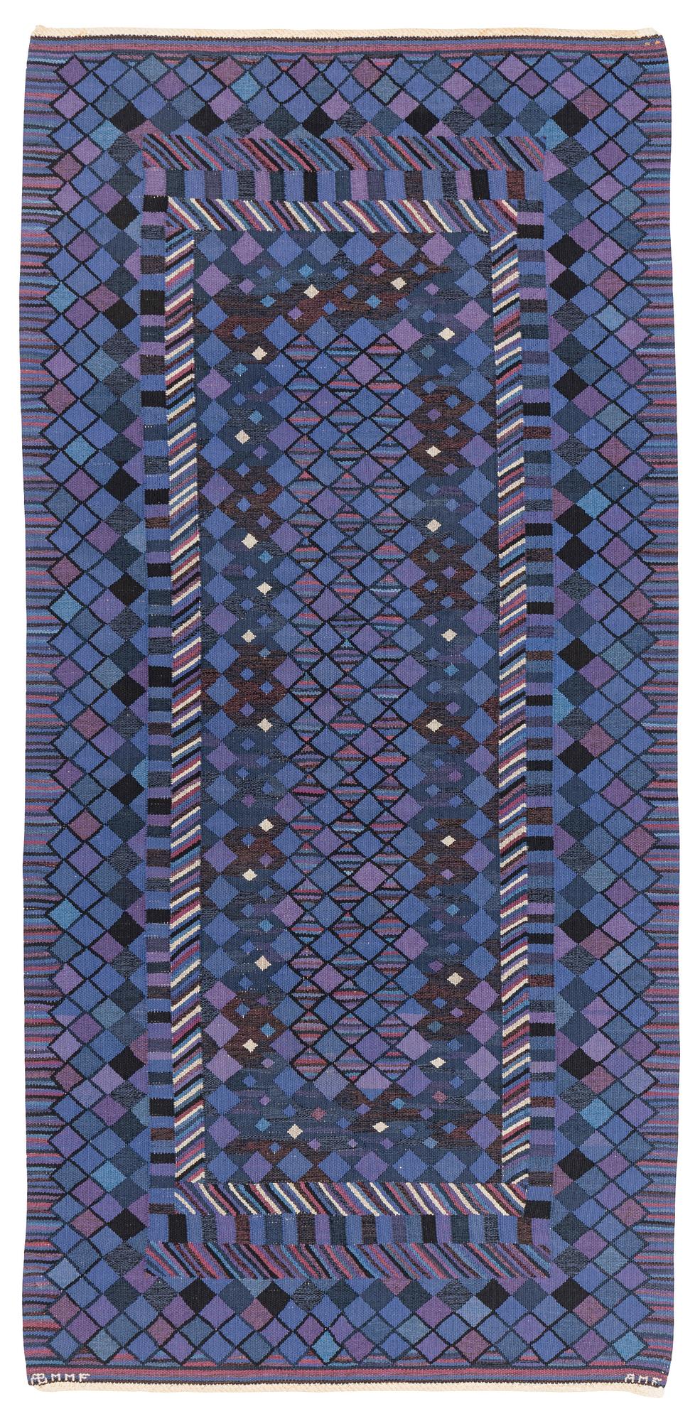 Ann-Mari Forsberg, A carpet, 'Tobias', tapestry variant, ca 328 x 157 cm, signed AB MMF AMF.