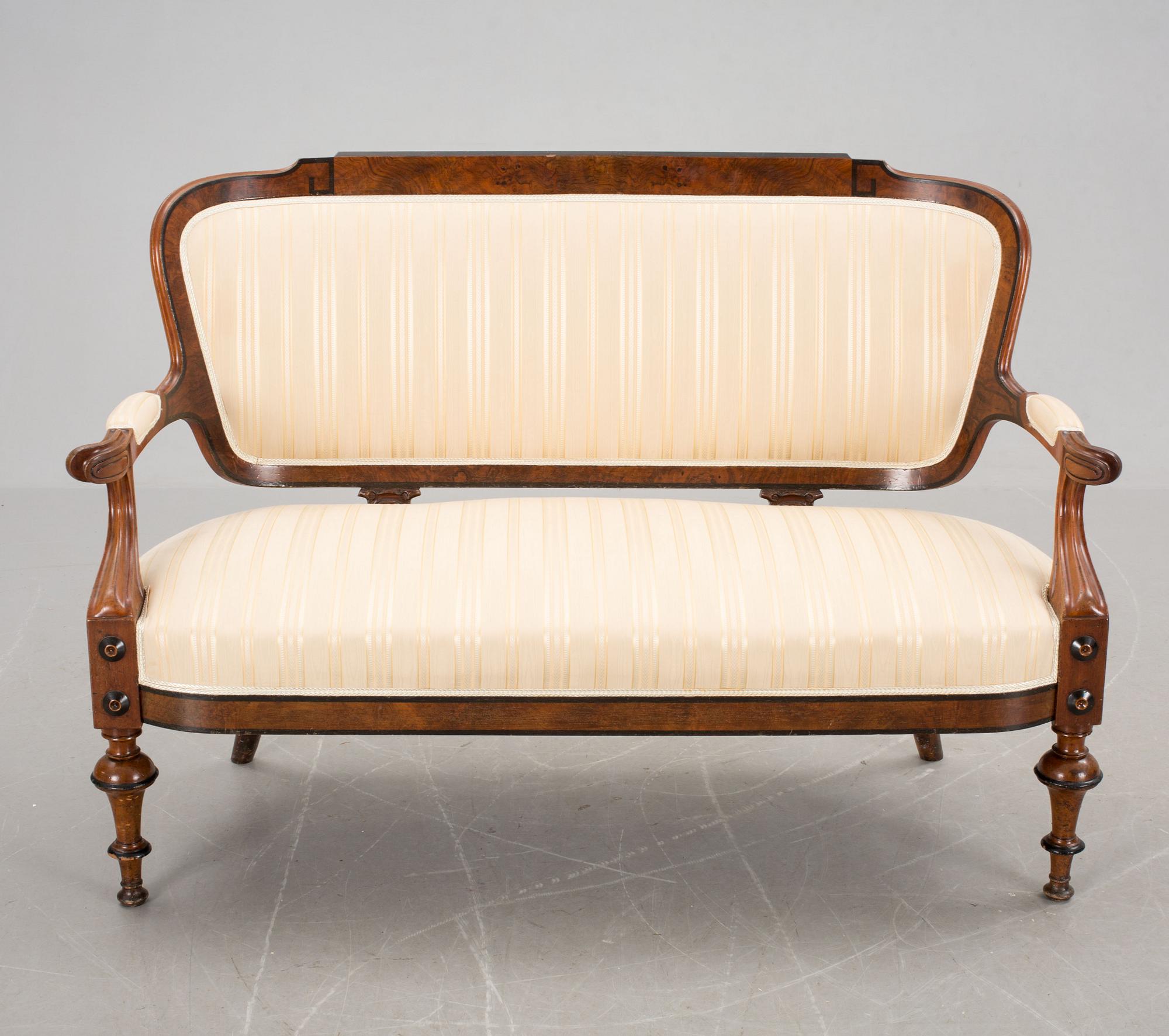 SOFFA, nyrenässans, 1800-tal.