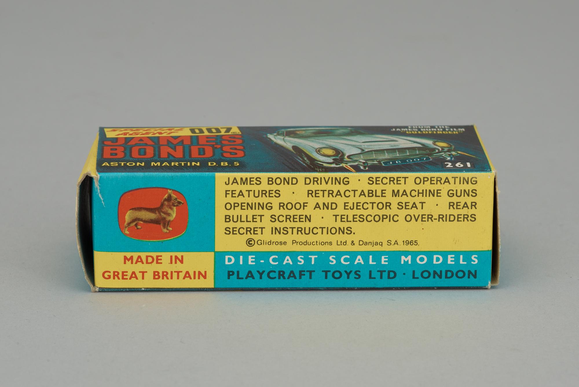 CORGI TOYS JAMES BOND´S, ASTON MARTIN DB 5, England, 1960-tal.