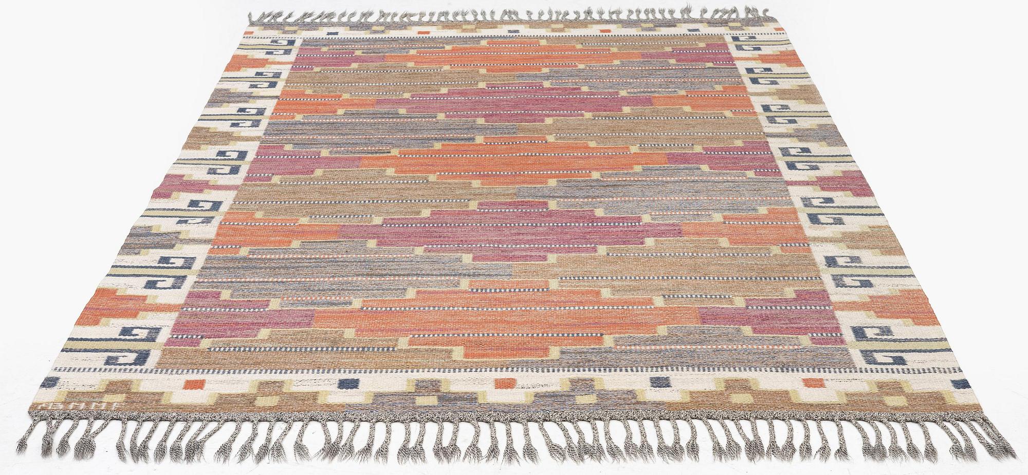 Märta Måås-Fjetterström, matta, "Bruna heden", rölakan, ca 249 x 170 cm, signerad AB MMF.