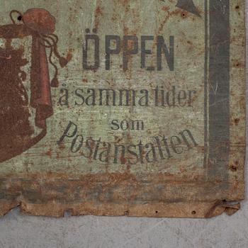 A 20th century sign.