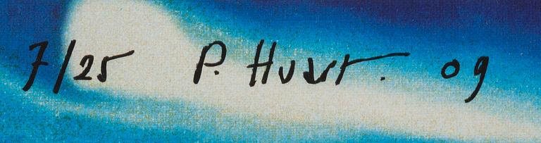 Philippe Huart, silkscreen in colours on canvas, 2009, signed 7/25.