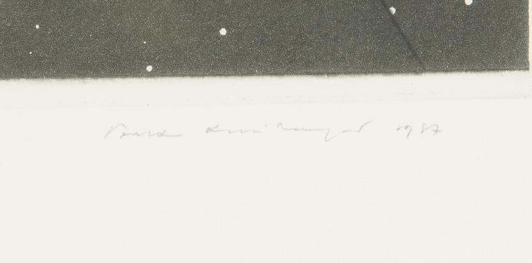 Pentti Lumikangas, torrnål, akvatint, signerad och daterad 1987, numrerad 33/100.