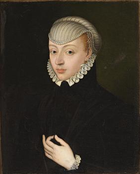 414. UNKNOWN ARTIST 17TH CENTURY. "Katarina Stenbock (1535-1621)".