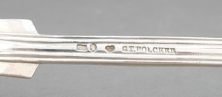 RAGUSKEDAR, 4st, silver, bland annat Johan Mauritz Corth, 1849. Vikt ca 469g.