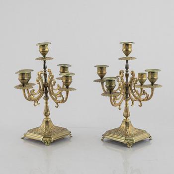 Candelabra, a pair, late 19th Century.