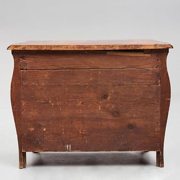 A Swedish Rococo 18th century commode by Christian Linning, master 1744.