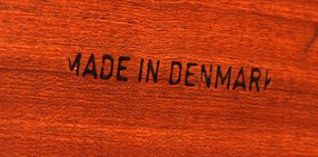 MATBORD, märkt Made in Denmark.