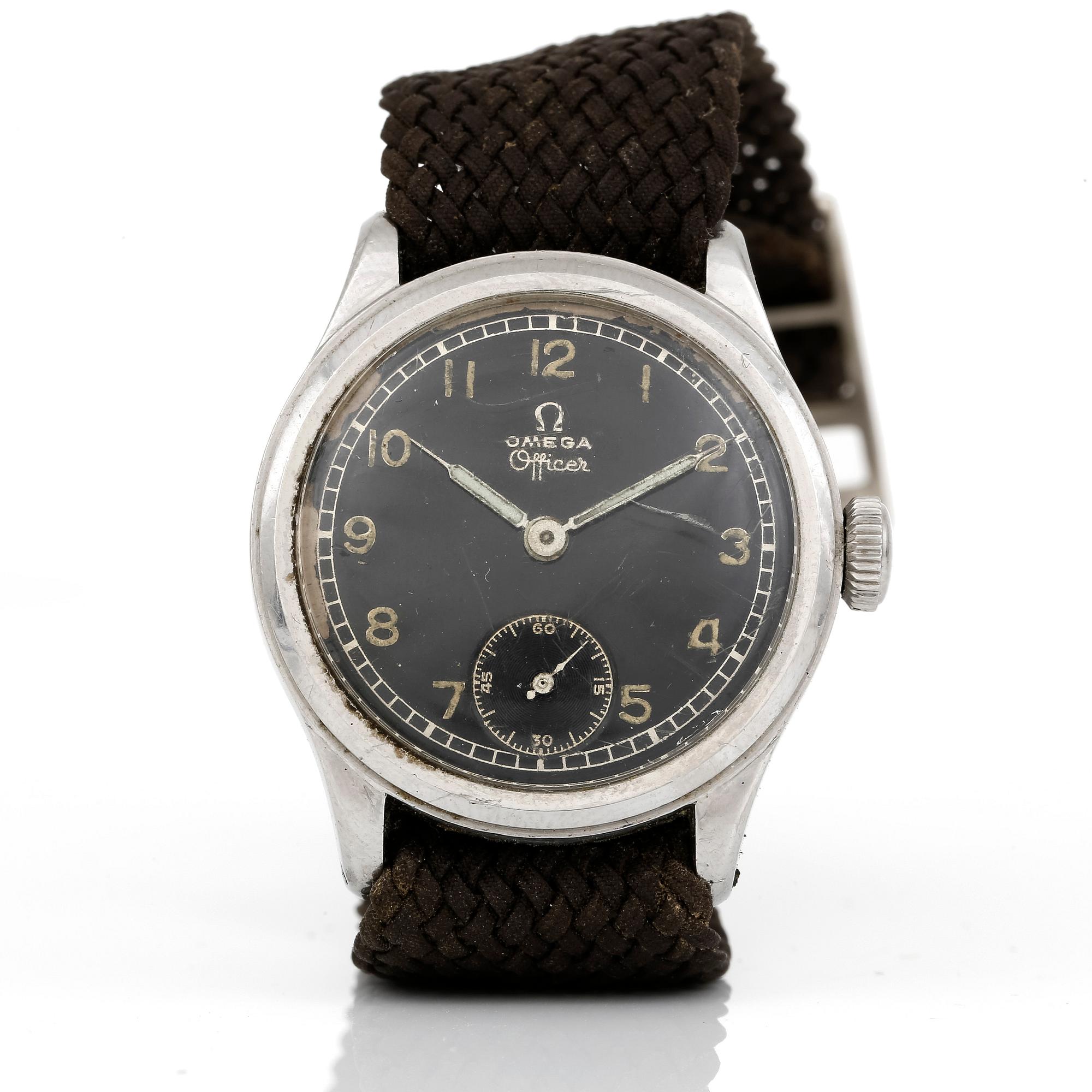 ARMBANDSUR, Omega Officer, 1940-tal.