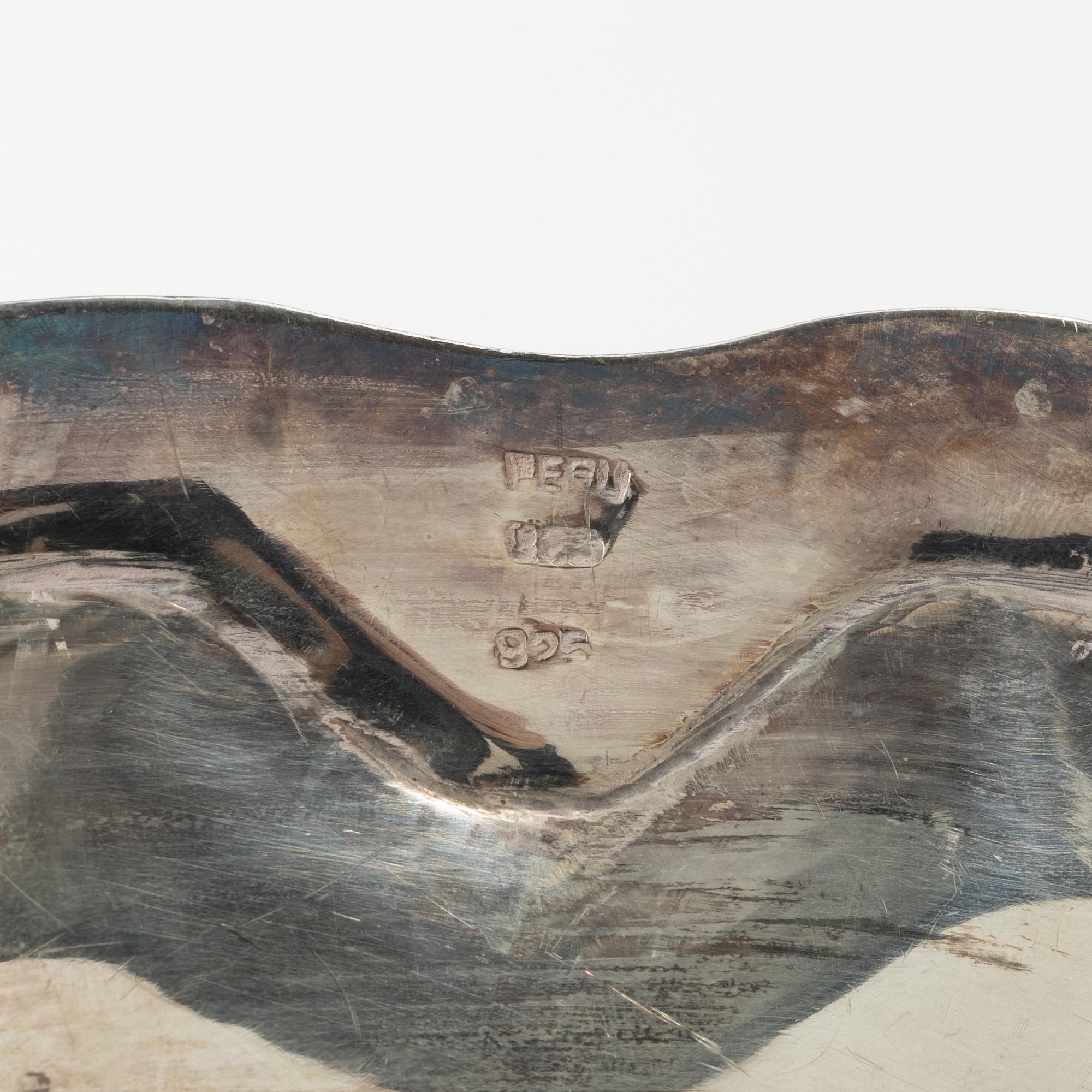 Fat, 3 st, sterlingsilver, Peru, 1900-tal.