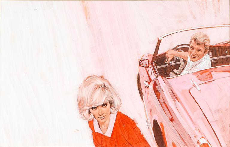 YRJÖ EDELMANN, gouache, signerad Edelmann.
