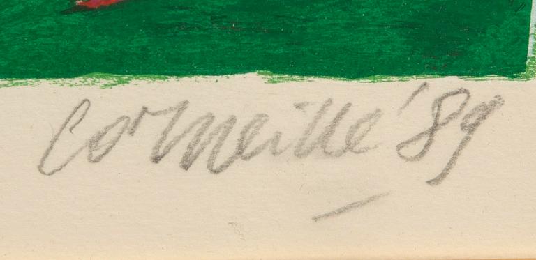 Beverloo Corneille, litografi signerad daterad  och numrerad 89 EA.