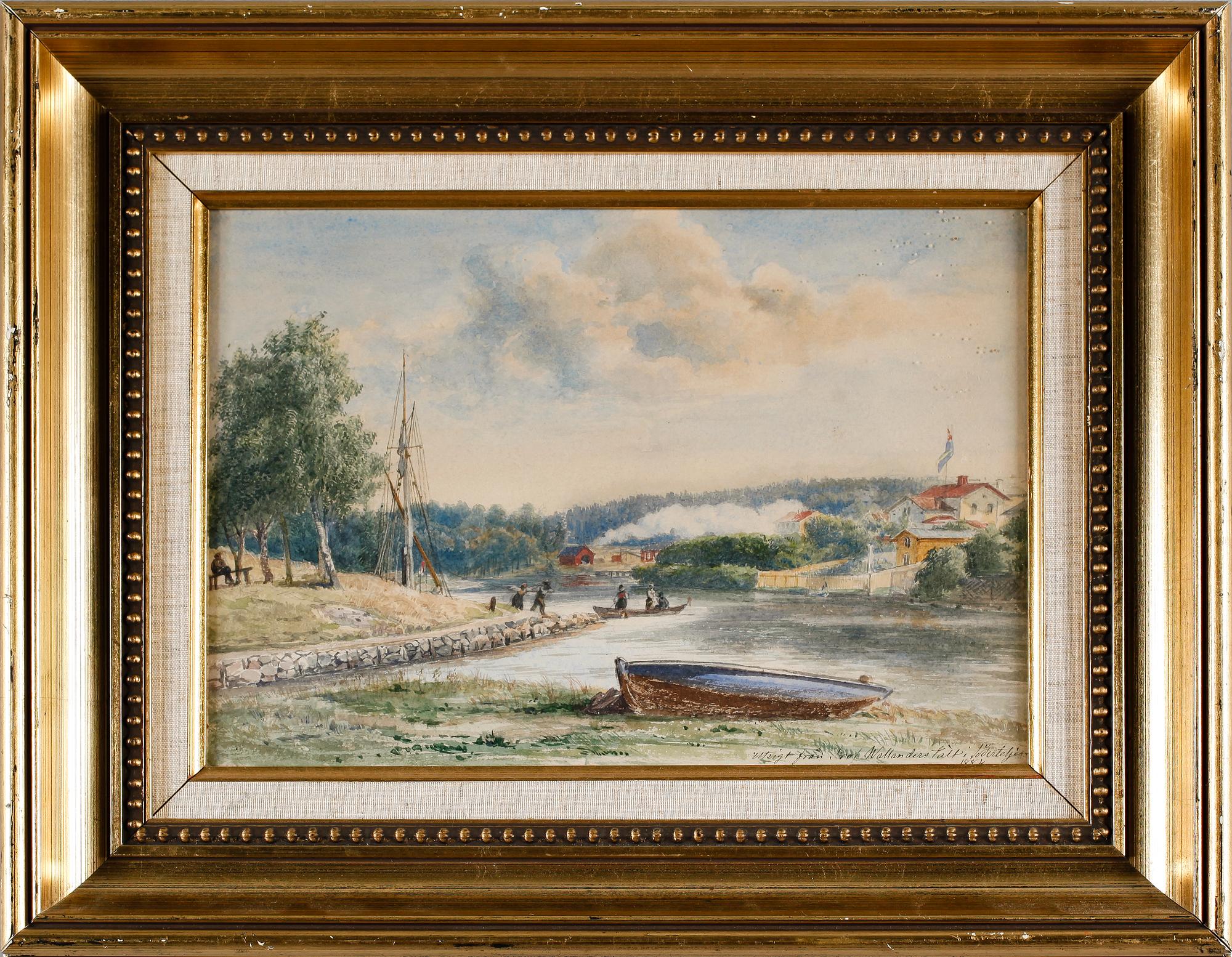 JOSEF WILHELM WALLANDER, akvarell, osignerad och daterad 1884.