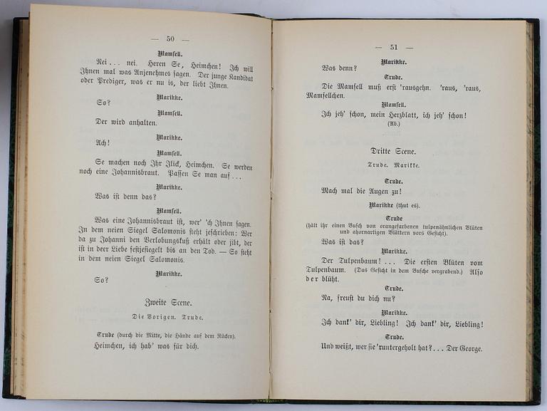 BÖCKER, 12 st, skönlitteratur och poesi, bla "Erotikon" av Per Hallström, 1800- till tidigt 1900-tal.