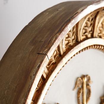An Swedish Empire mirror, first half of the 19th century, attributed to Petter Gustaf Bylander, (Gothenburg 1802-59).