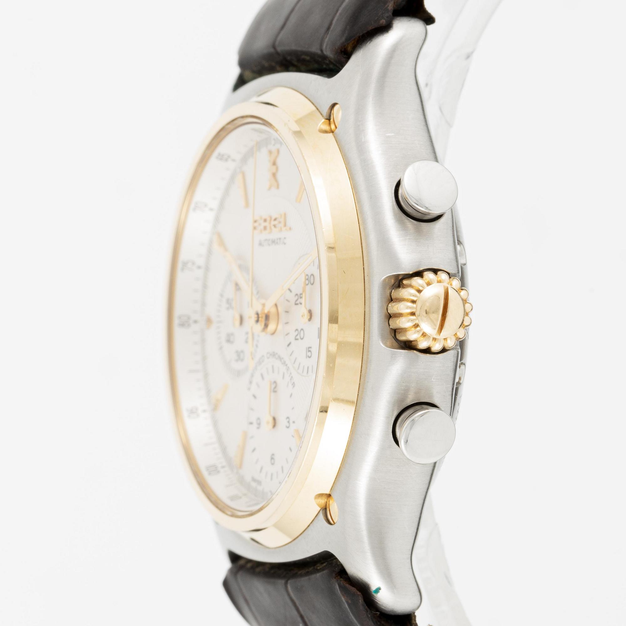 Ebel, 1911, kronograf, wristwatch, 40 mm.