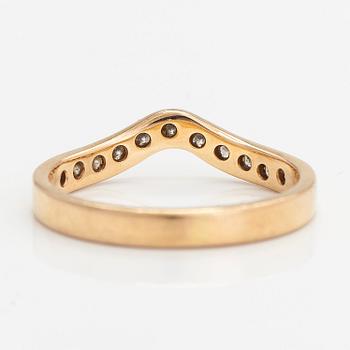 Ring, 18K guld, briljantslipade diamanter totalt ca 0.27 ct, Tillander, Helsingfors 1986.