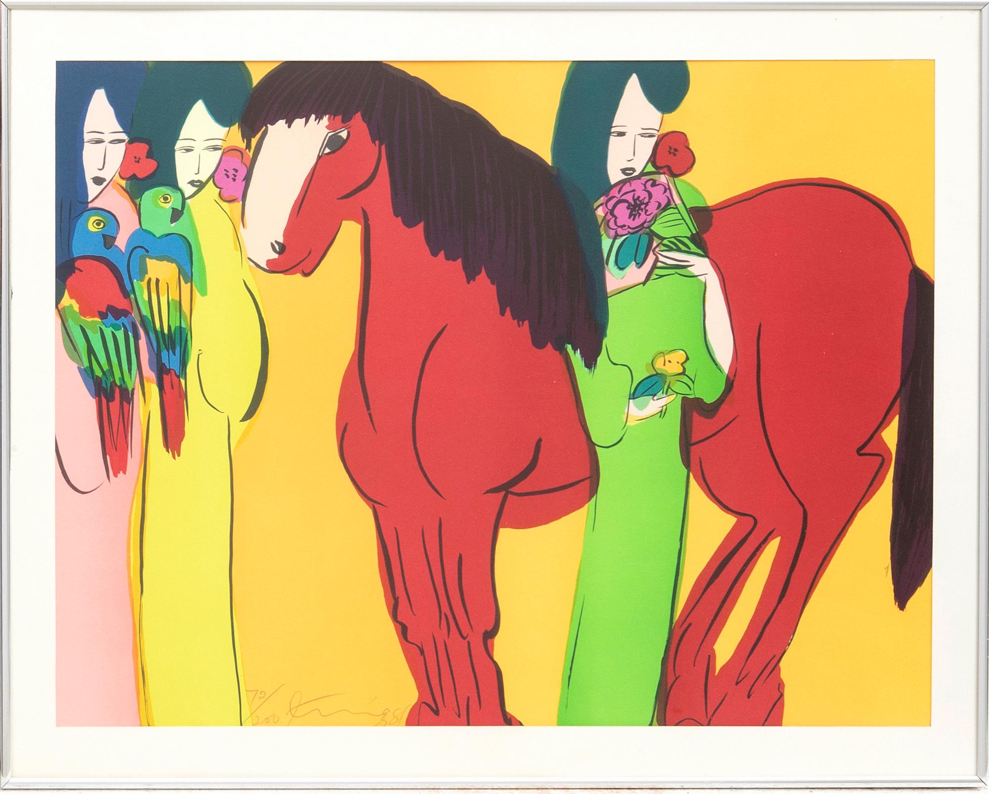 Walasse Ting, lithograph signed, dated, and numbered 81 72/200.