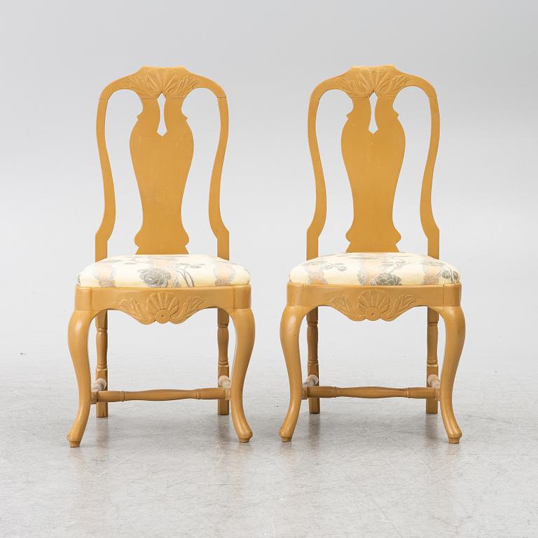 A pair of Rococo chairs, second half of the 18th century.