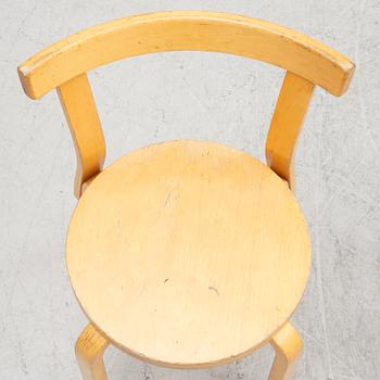 Alvar Aalto, chairs, 4 pcs, model 69, Artek, Finland, second half of the 20th century.