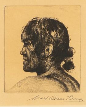 Carl Oscar Borg, A Navajo Indian in Profile.