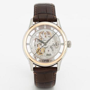 Oris, Artelier Translucent Skeleton, armbandsur, 40,5 mm.