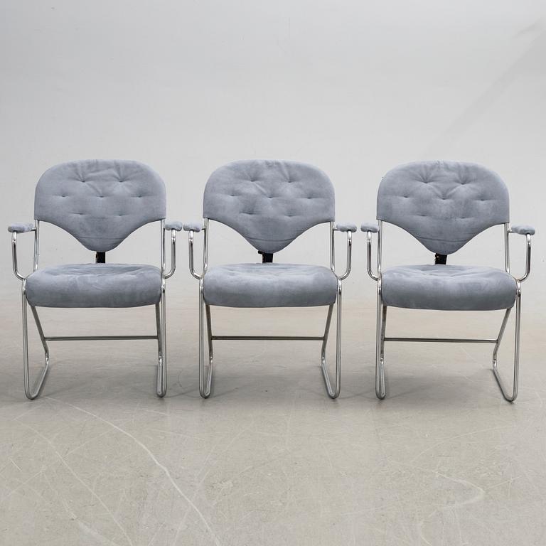 Sam Larsson, Armchairs, three pieces, "Sam", Dux, 1980s.