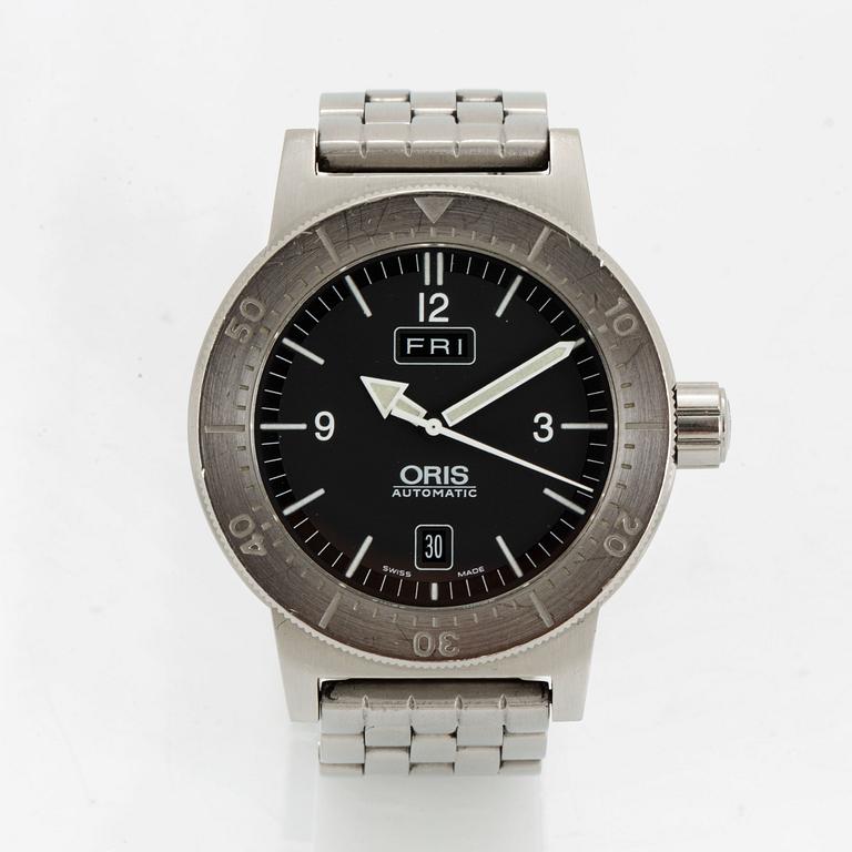 Oris, BC3, Big Crown, Day-Date, wristwatch, 42 mm.