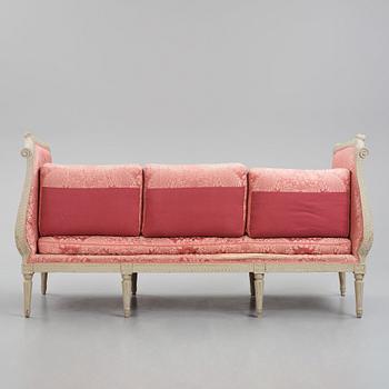 A Gustavian late 18th century sofa.