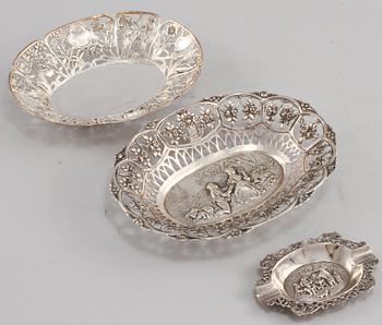 PARTI SILVER, 7 delar, mestadels Sverige, 1900-talets mitt/andra hälft, total vikt 364 g.