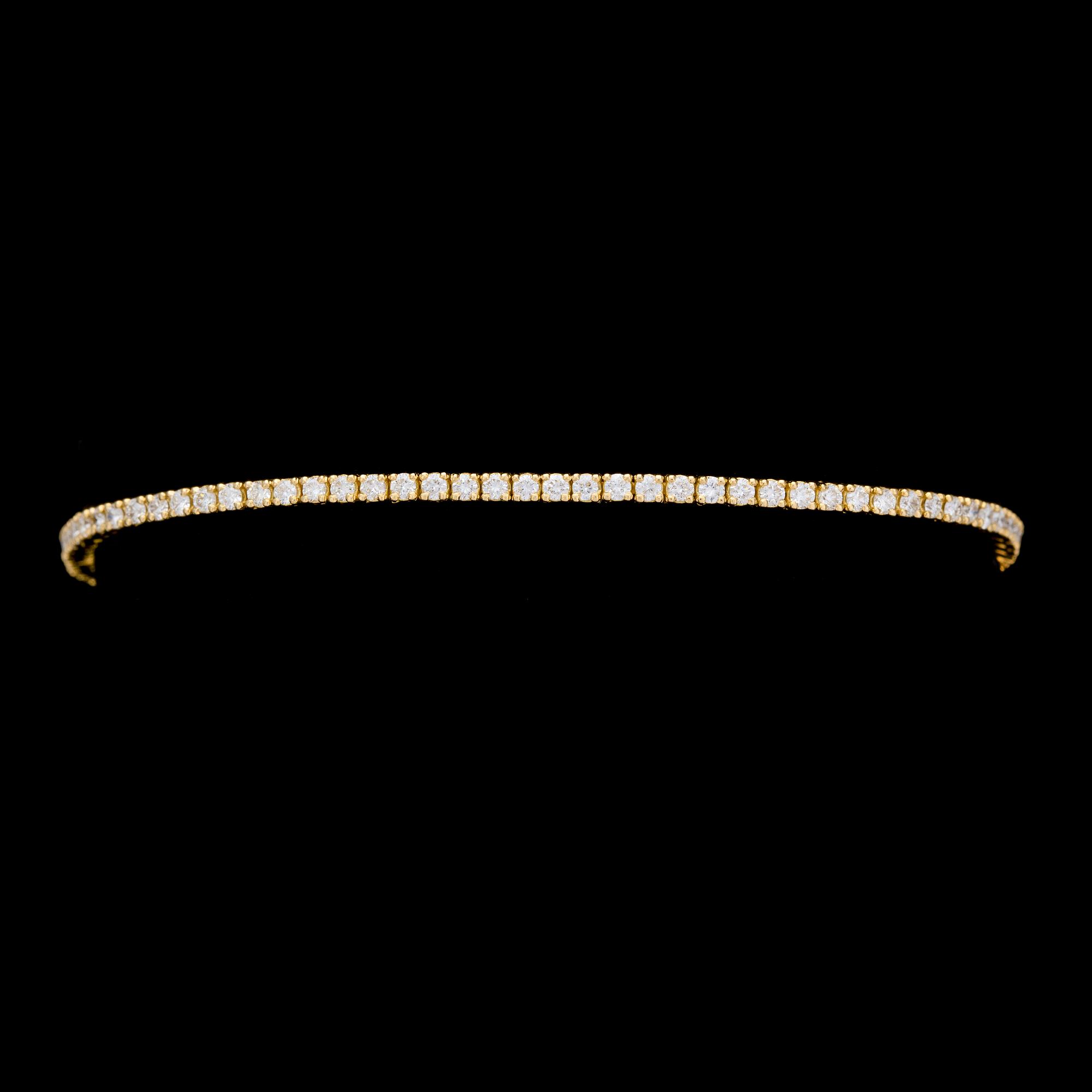 A brilliant cut diamond bracelet, tot. app. 1.50 cts.
