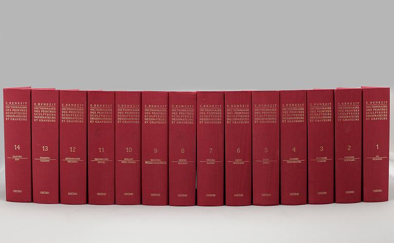 BÖCKER, 14 volymer, E. Benezit, "Dictionnaire des peintres, sculpteurs, dessinateurs et graveurs", Gründ, Paris 1999.