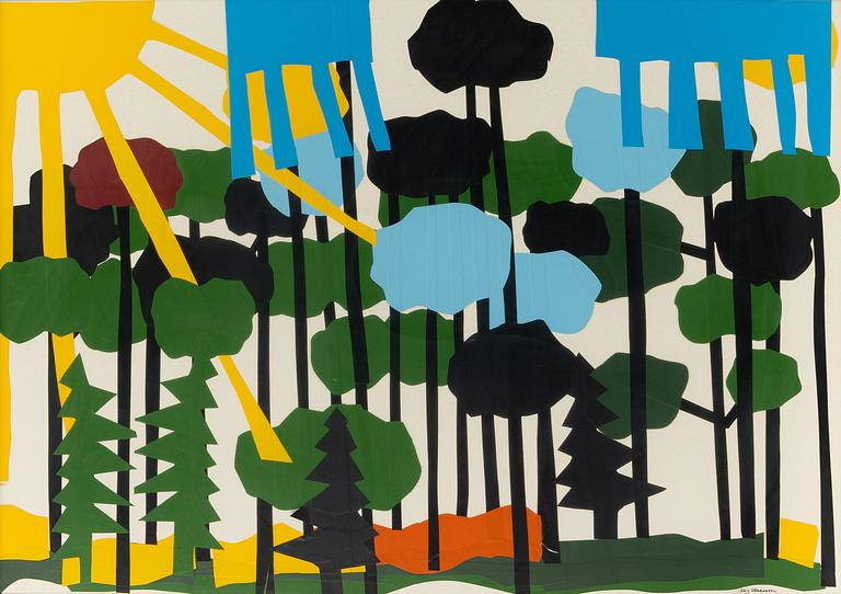 Stig (Slas) Claesson, Solbelyst skog.