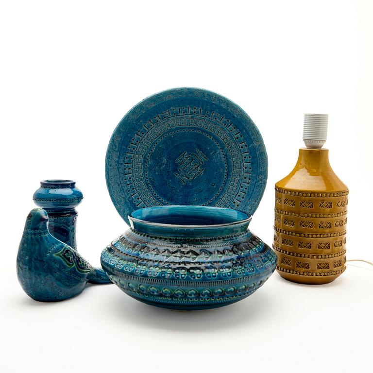 Aldo Londi, Lot of ceramics, 5 pieces, Italy.