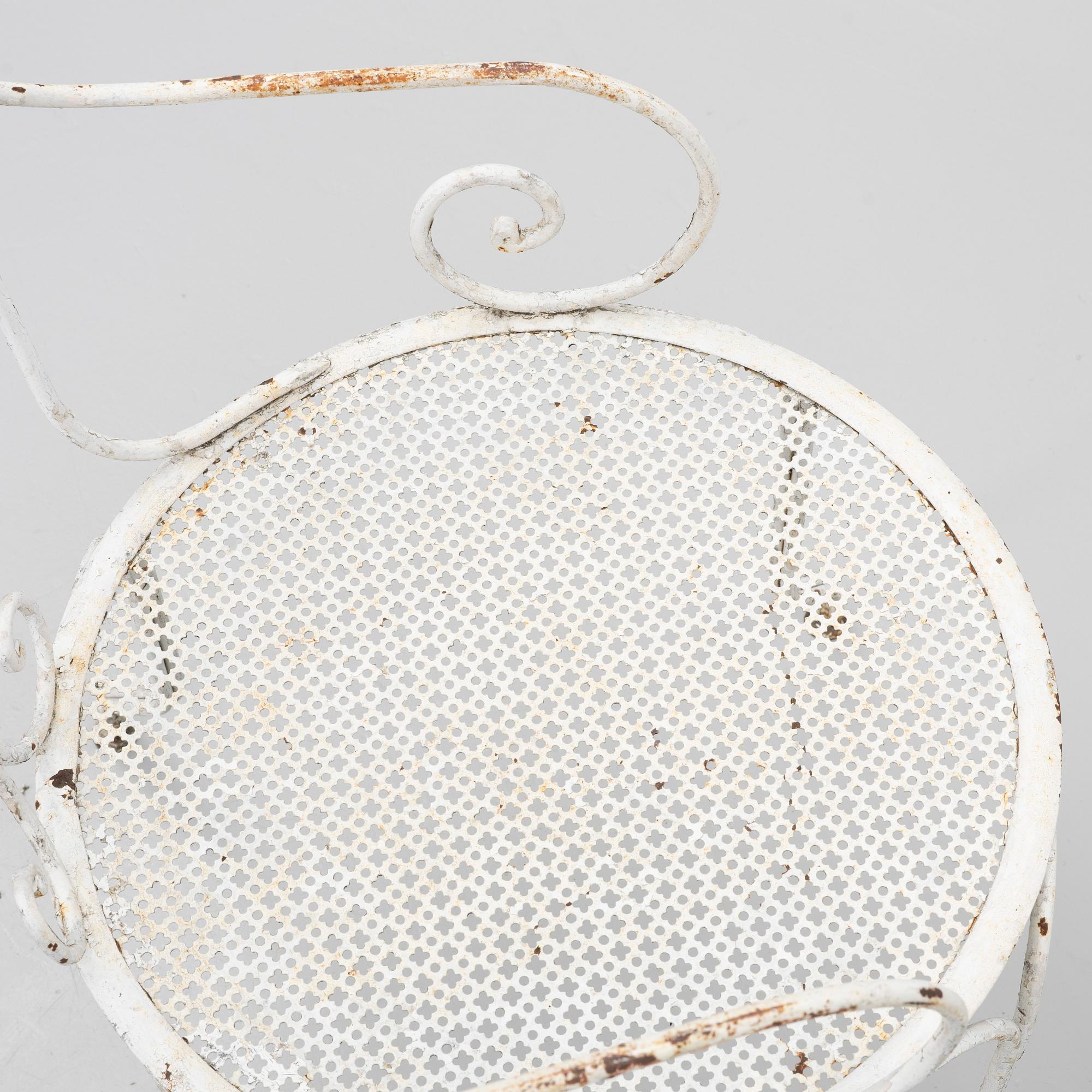 Trädgårdsmöbler, 3 delar, troligen Frankrike, 1900-talets mitt.